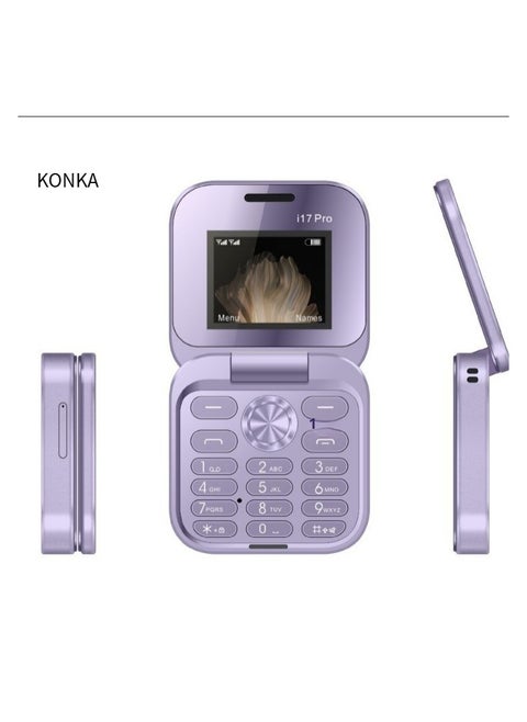 Mini Flip Feature Phone for Seniors with Loud Volume and Large Fonts