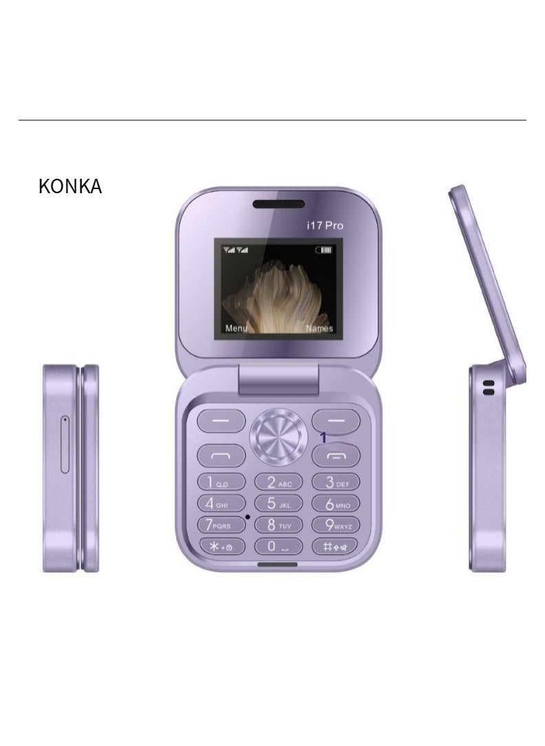 KONKA - Mini Flip Feature Phone for Seniors with Loud Volume and Large Fonts - Image 1