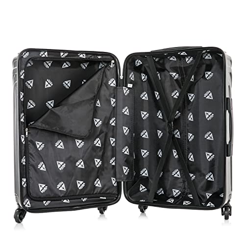 InUSA VASTY Luggage with Spinner Wheels | Durable Lightweight Hardshell Suitcase, Travel Bag with Handle and Trolley, 20-Inch Carry On Small Luggage | Black - Image 4