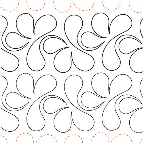 Sten Source Quilting Creations Splish Splash, 4-1/4 Inch Rows UTA-1012 Urban Elementz Tear Away, 4 Pack - Image 2