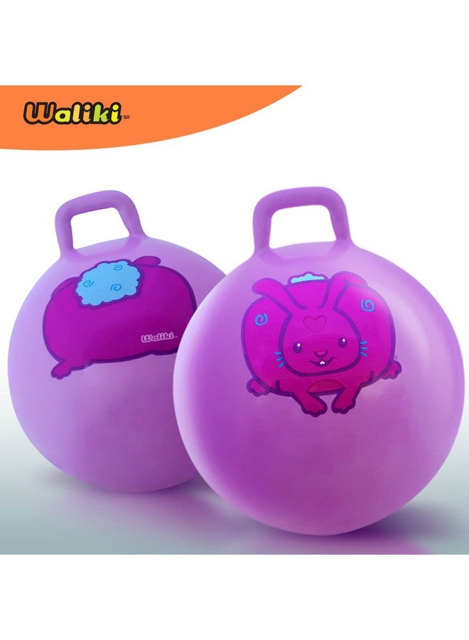 WALIKI Hop Ball for Boys and Girls Ages 3-6 | 18” Jumping Ball for School Sports Day & Birthday Parties | Outdoor Game Toy Purple - Image 4