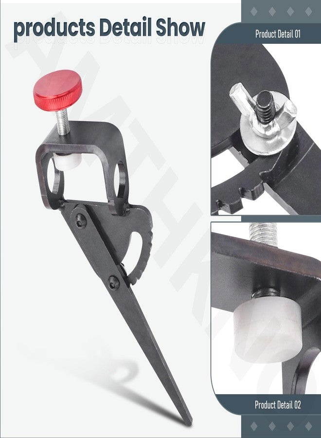 AMTHKNO Vari-Grind Attachment, Woodturning Tool for Wolverine Grinding Jig Replace, Enhanced Clamping Mechanism Holds Tools Firnly and Prevents Rolling. Works with Tools Up to 3/4"in Diameter - Image 3