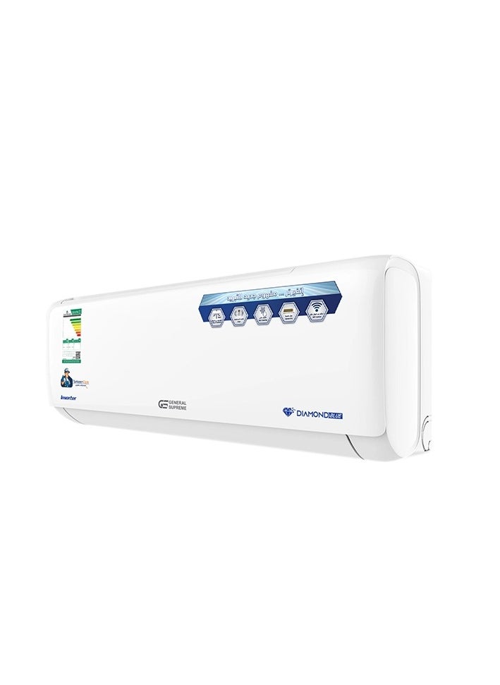 GENERAL SUPREME General Supreme Diamond Blue Inverter Split AC 18,000 BTU, Self Cleaning, Wi-Fi, Hot/Cold  - Image 3