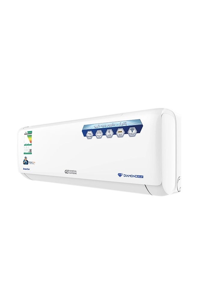 GENERAL SUPREME General Supreme Diamond Blue Inverter Split AC 18,000 BTU, Self Cleaning, Wi-Fi, Hot/Cold  - Image 4