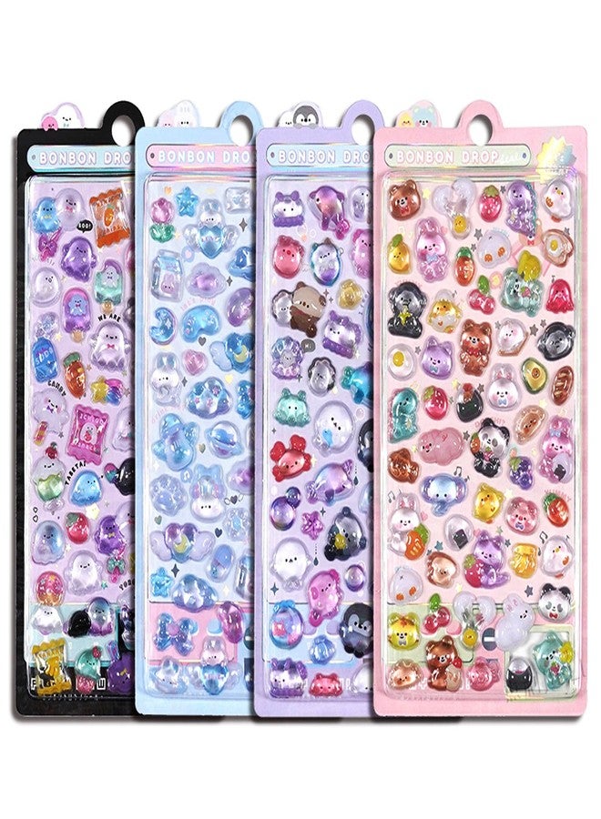 YUISI Cute Stickers for Kids, 3D Stickers for Kids, for Boys Girls Classroom Reward, Craft Scrapbooking Party Gift (Style 1) - Image 1