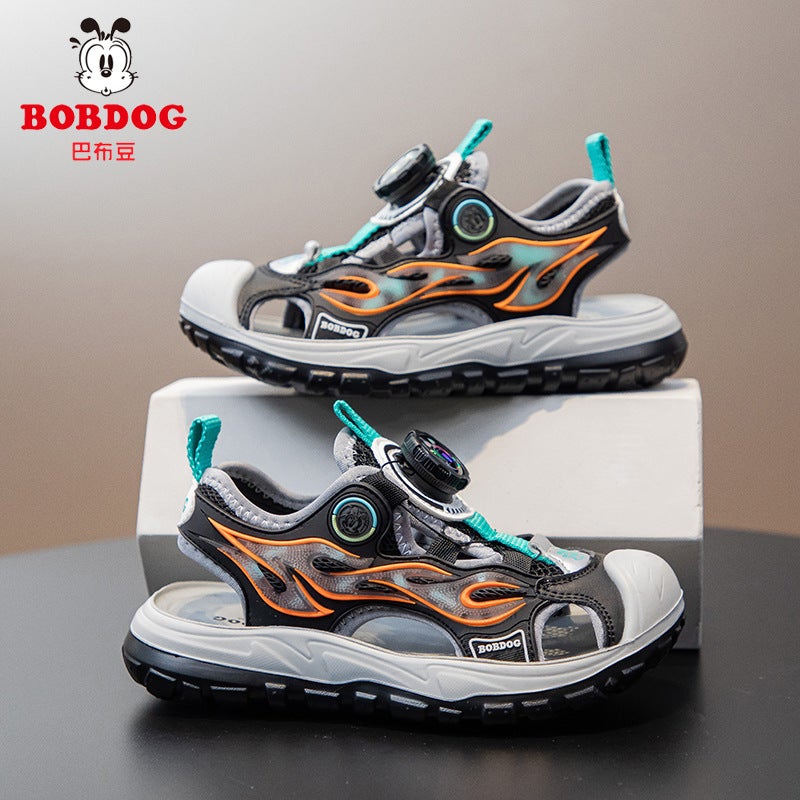 Sandals Babu Dou Brand Summer Boys' Closed-Toe Sandals Beach Shoes Girls' Hollow Children'S Sandals Sports Shoes - Image 5