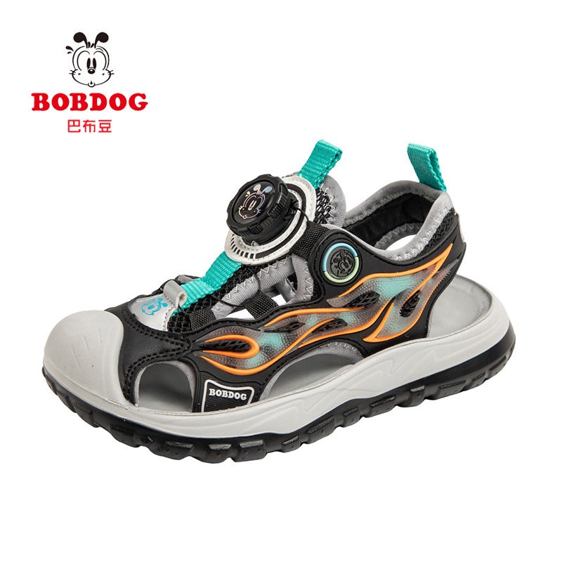 Sandals Babu Dou Brand Summer Boys' Closed-Toe Sandals Beach Shoes Girls' Hollow Children'S Sandals Sports Shoes - Image 1