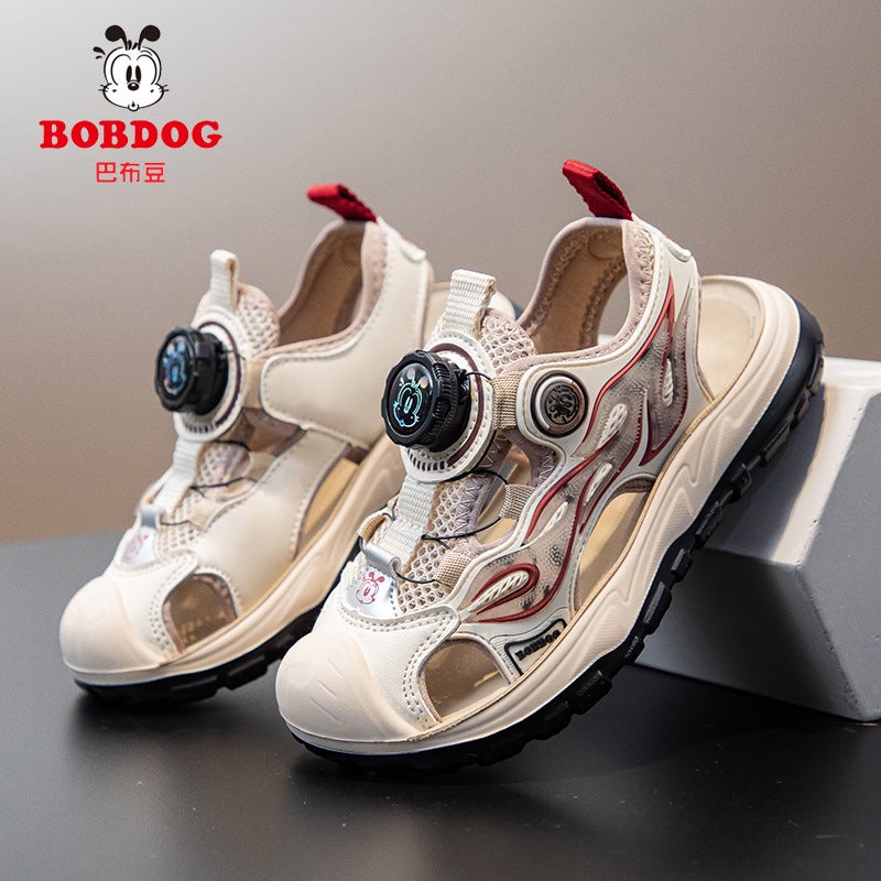 Sandals Babu Dou Brand Summer Boys' Closed-Toe Sandals Beach Shoes Girls' Hollow Children'S Sandals Sports Shoes - Image 3