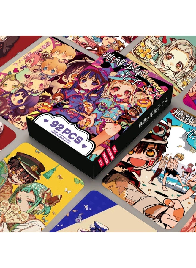NIBEMINENT 92 Pcs Cartoon Toilet-bound Hanako-kun Hanako Double-sided Lomo Cards Card For Fans Collection Gifts - Image 1