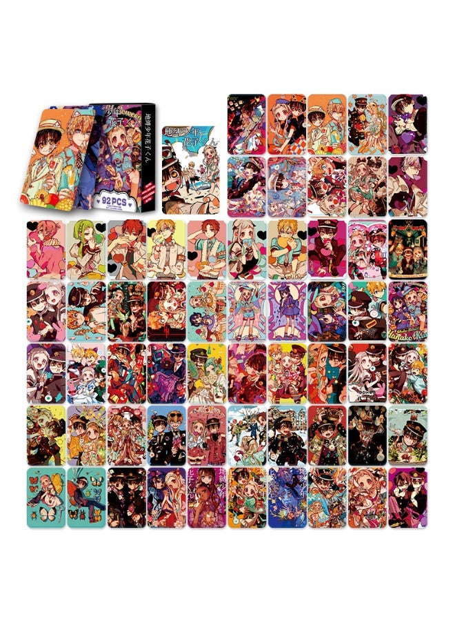 NIBEMINENT 92 Pcs Cartoon Toilet-bound Hanako-kun Hanako Double-sided Lomo Cards Card For Fans Collection Gifts - Image 3