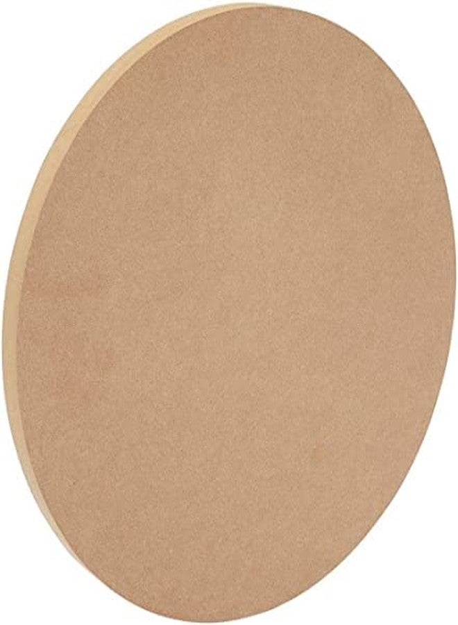 Artnery Wood with Craft Round Circle MDF Pine Board Wood Board for Art and Craft-4mm Thick Unfinished Round Wood Slices for Resin Art, Mandala Art,Pyrography, Painting (Set of 10) (6 inch) - Image 1