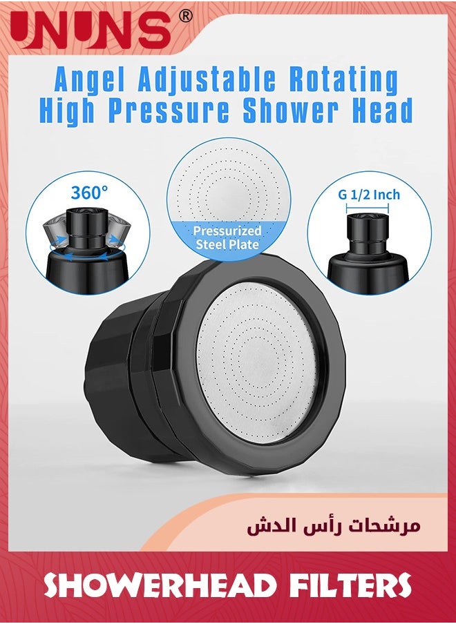 UNUNS - 15-Stage Shower Filter,2-in-1 Water Softener Shower Head High Pressure For Hard Water,Shower Filters To Remove Chlorine And Fluoride,Water Shower Head With Filters For Hard Water - Image 1
