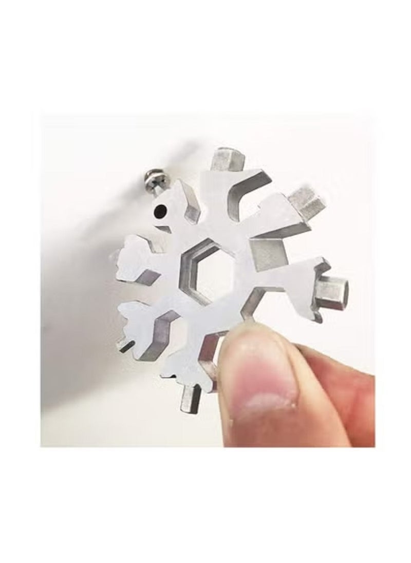 Generic 18-In-1 Snowflake Multi-tool Pocket Tool 6.5cm  - Image 2