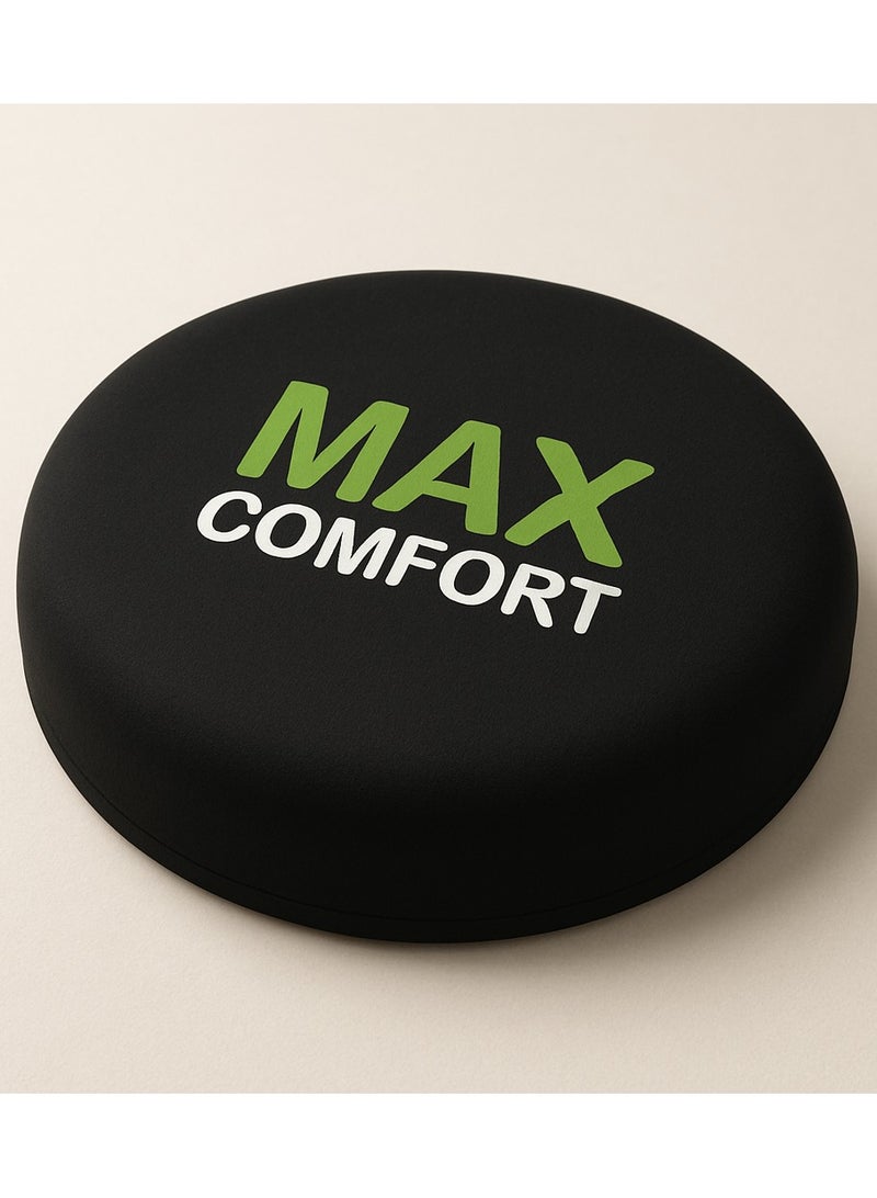 ماكس كمفورت مقعد بواسير طبية لآلام البواسير وأسفل الظهر , مخدة بواسير فوم أمريكى عالى الجودة , أسود - Image 1