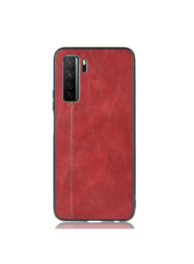 Zaboon Case For Huawei P40 LITE 5G/Nova 7 SE Shockproof Sewing Cow Pattern Skin PC + PU + TPU Case - Image 2