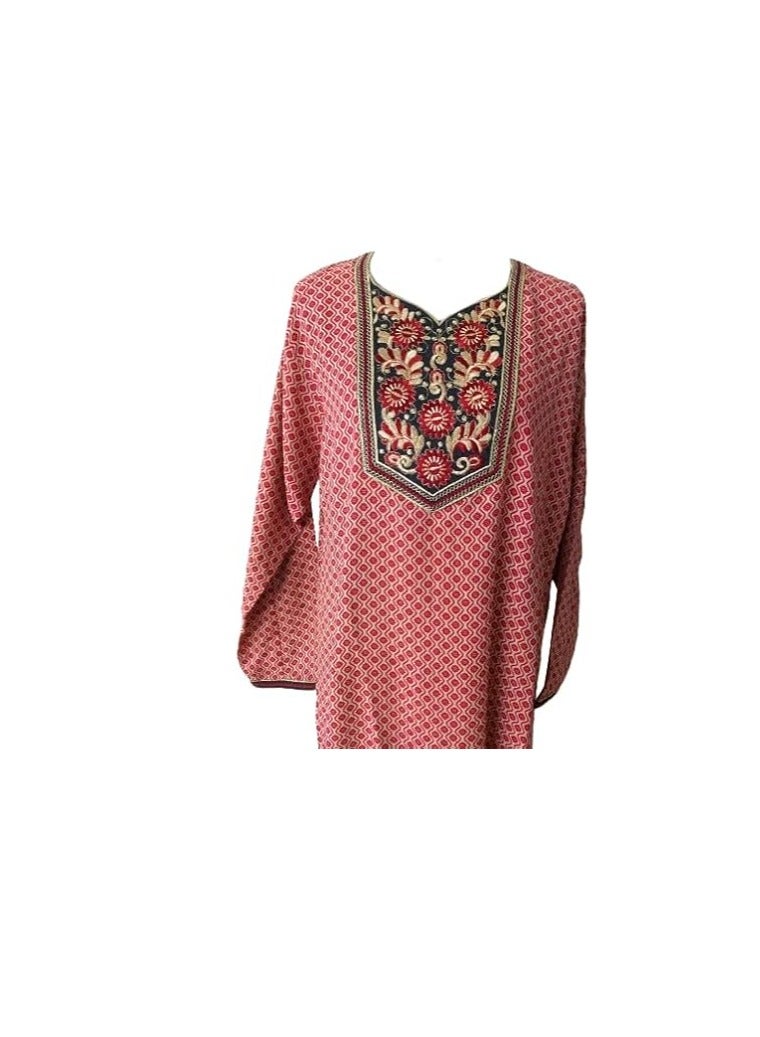 Mi Oud and Perfumes Mi OUD & Perfumes Embroidery Jalabiya Dress for Women | Jalabiya Dress | Jalabiya Dress for Girls | Women Jalabiya Dress | Muslim Jalabiya Dress | Muslim Dress | Embroidery Jalabiya Dress - Image 2