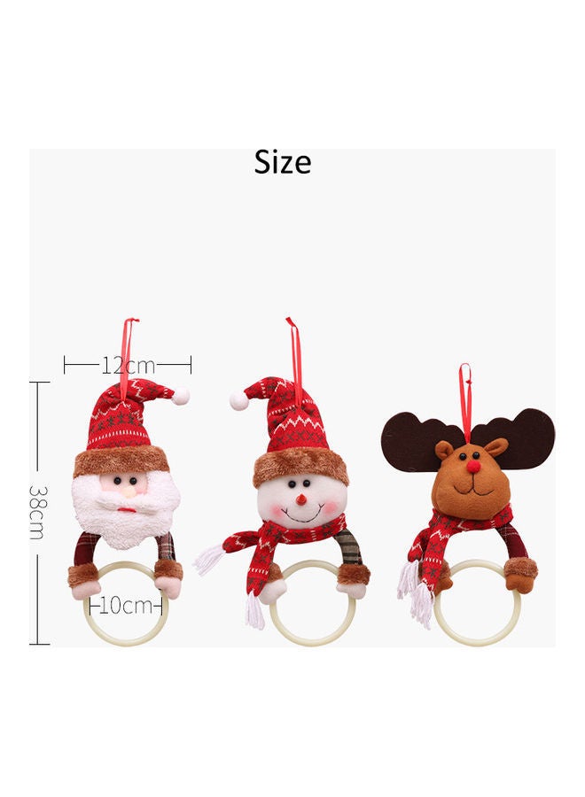 NIBEMINENT Santa Claus Towel Ring for Bathroom Red/White 38 x 12 10cm  - Image 4