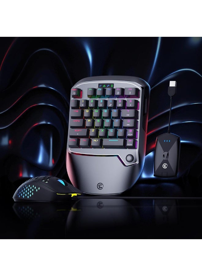 General Gaming Keypad and Mouse Combo for GameSir VX2 AimSwitch 2.4G for Xbox Series X PS4 Xbox One Nintendo Switch, Game Console Converter with Full Keys Programmable for PUBG/Fortnite/COD  - Image 3