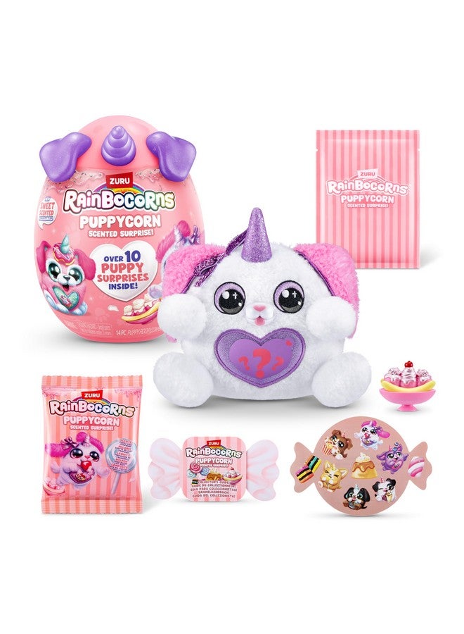 Rainbocorns Rainbocorns Puppycorn Poodle Scent Surprise - Surprise Unboxing Soft Toy, Scented Puppy Plush for Girls by ZURU - Image 1