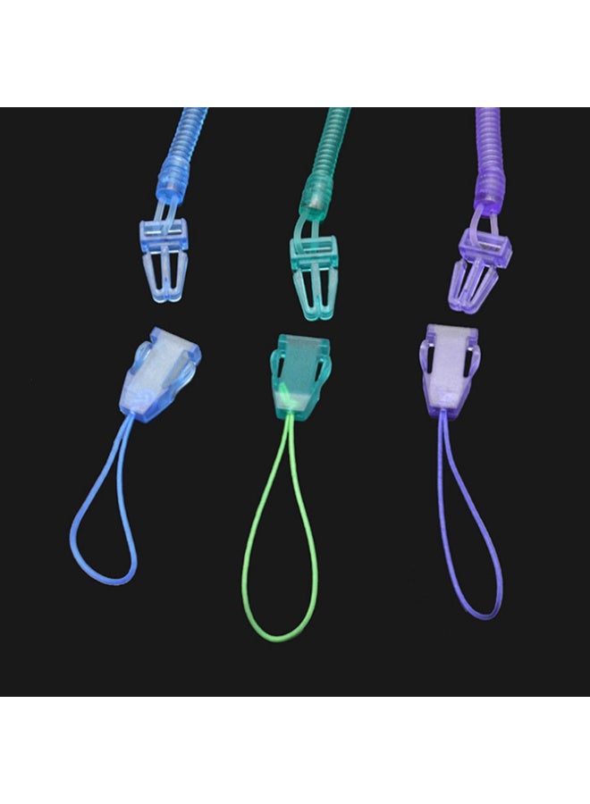 Set of 4, Silicone Baby Tether Pacifier Clip, Retractable Baby Soother Anti-Drop Clip, Toy Straps for Stroller - Image 2