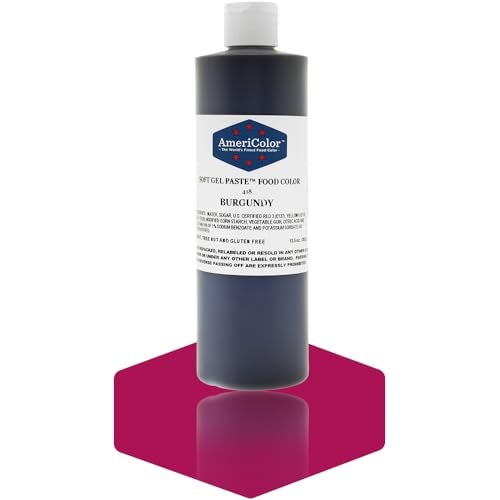 AmeriColor BURGUNDY 135 Ounce Soft Gel Paste Food Color - Image 1