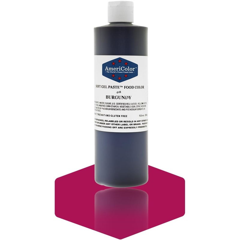 AmeriColor BURGUNDY 135 Ounce Soft Gel Paste Food Color - Image 2