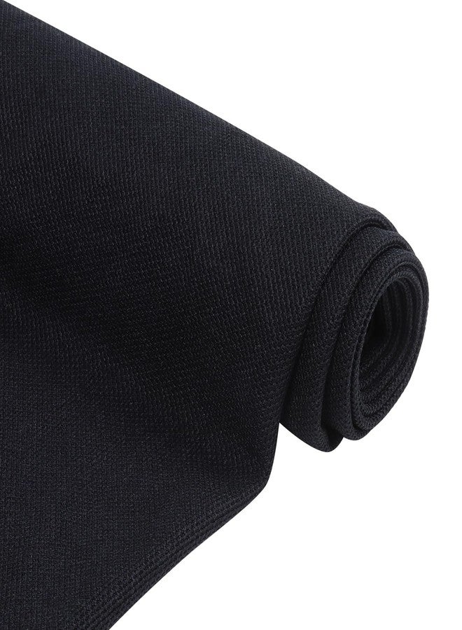 FINDUFA 100" x 54" Speaker Grill Cloth, Stereo Mesh Fabric, Dustproof for Decoration Vintage Speaker Cloth Replacement Protection Home Audio Covers KTV Boxes Black - Image 1