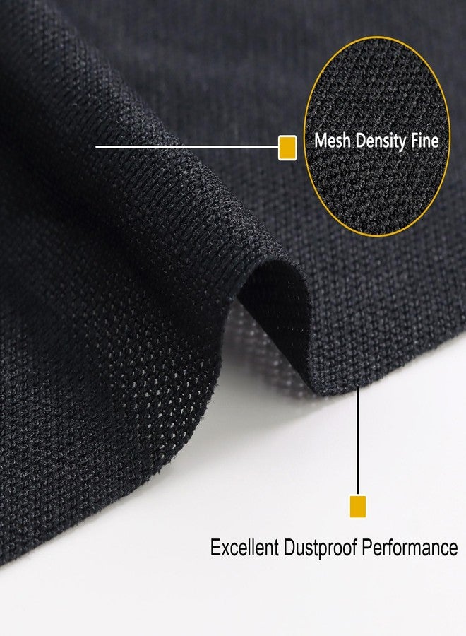 FINDUFA 100" x 54" Speaker Grill Cloth, Stereo Mesh Fabric, Dustproof for Decoration Vintage Speaker Cloth Replacement Protection Home Audio Covers KTV Boxes Black - Image 5