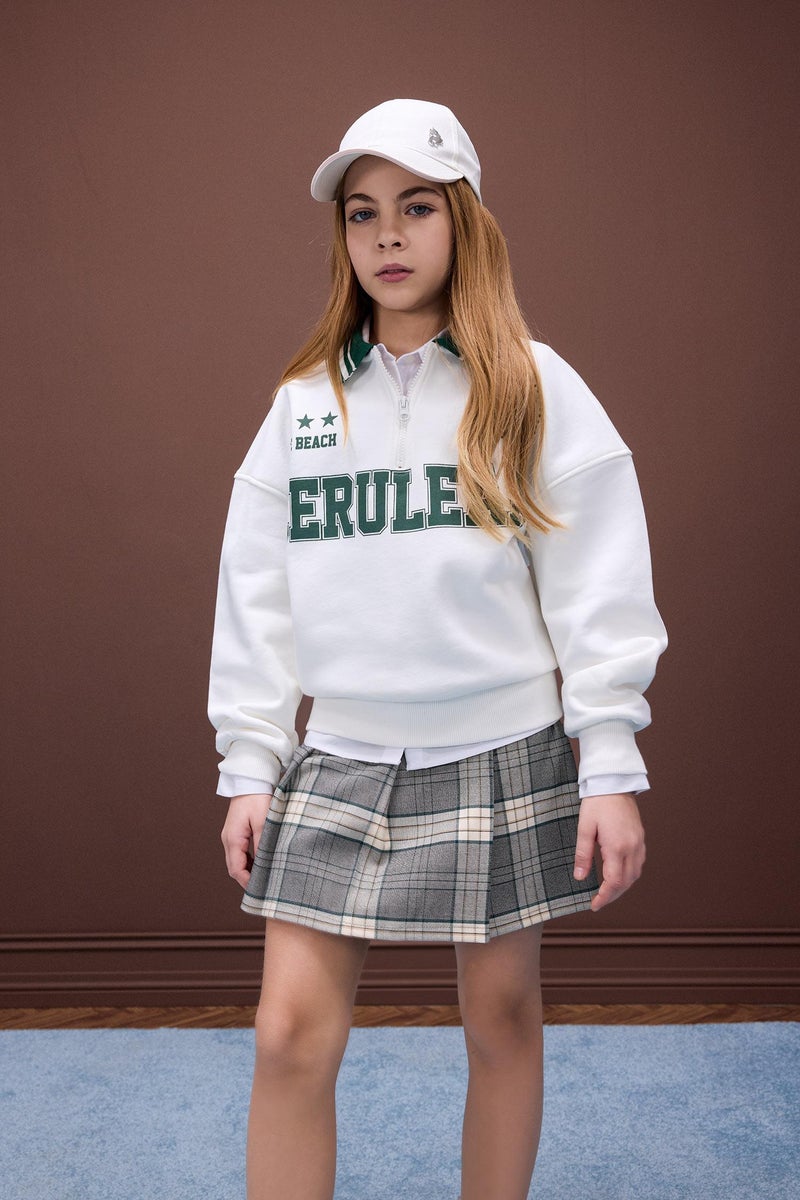 DeFacto Girl Plaid Pleated Skirt  - Image 3