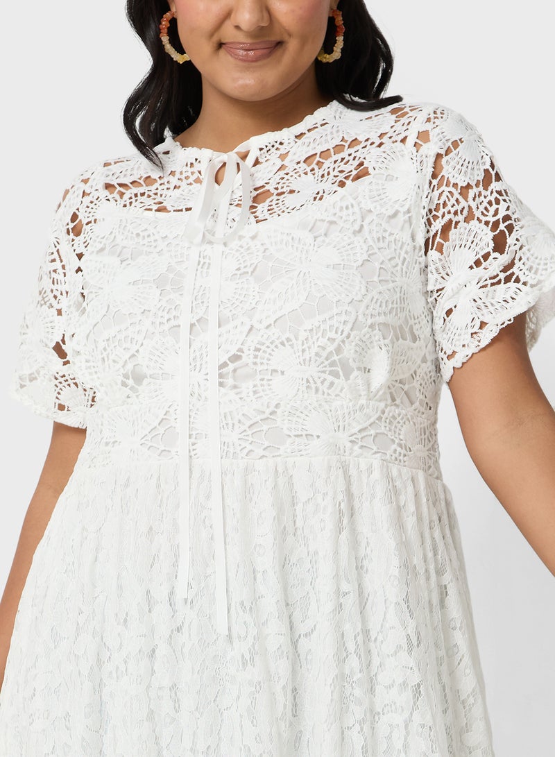 Ella Plus Lace Tiered Dress - Image 3