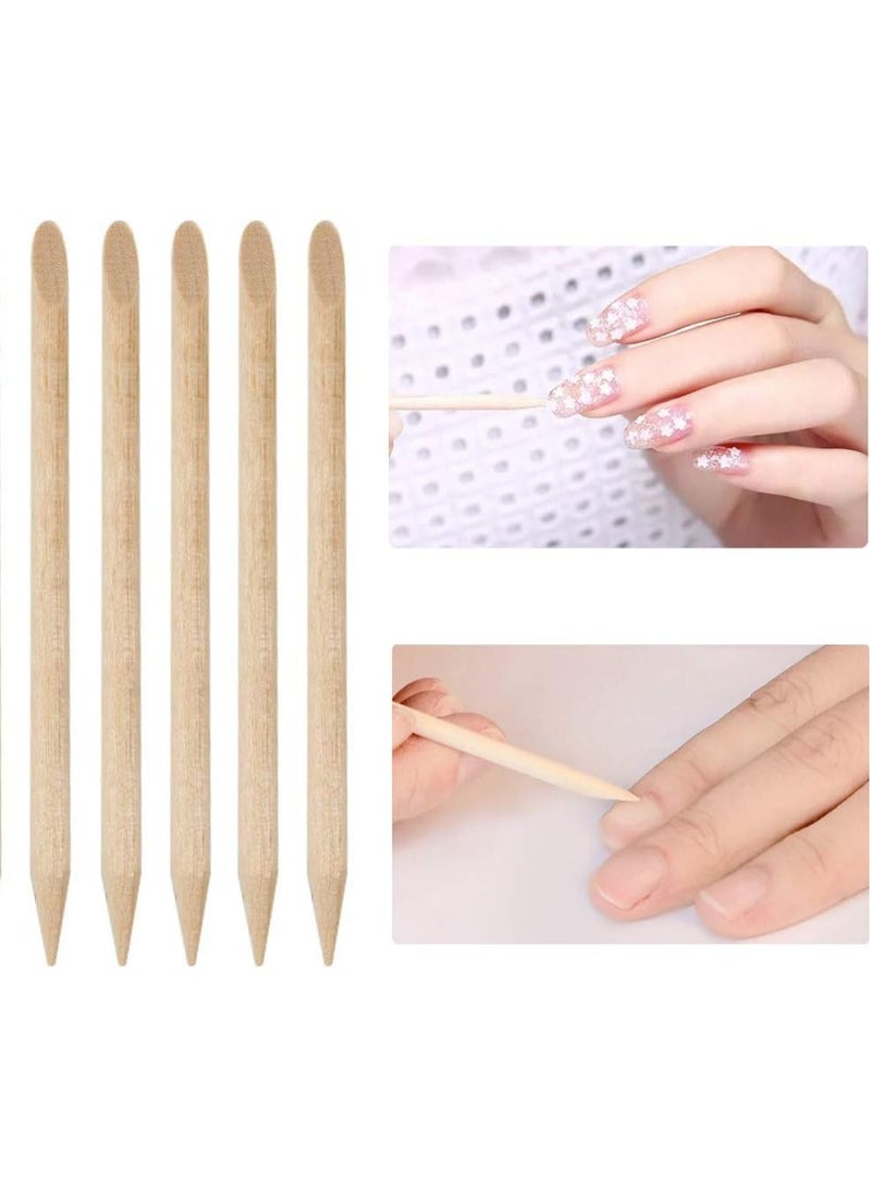 Orange Wooden Skincare Sticks, 100 Pieces, 7.5cm Length - Image 3