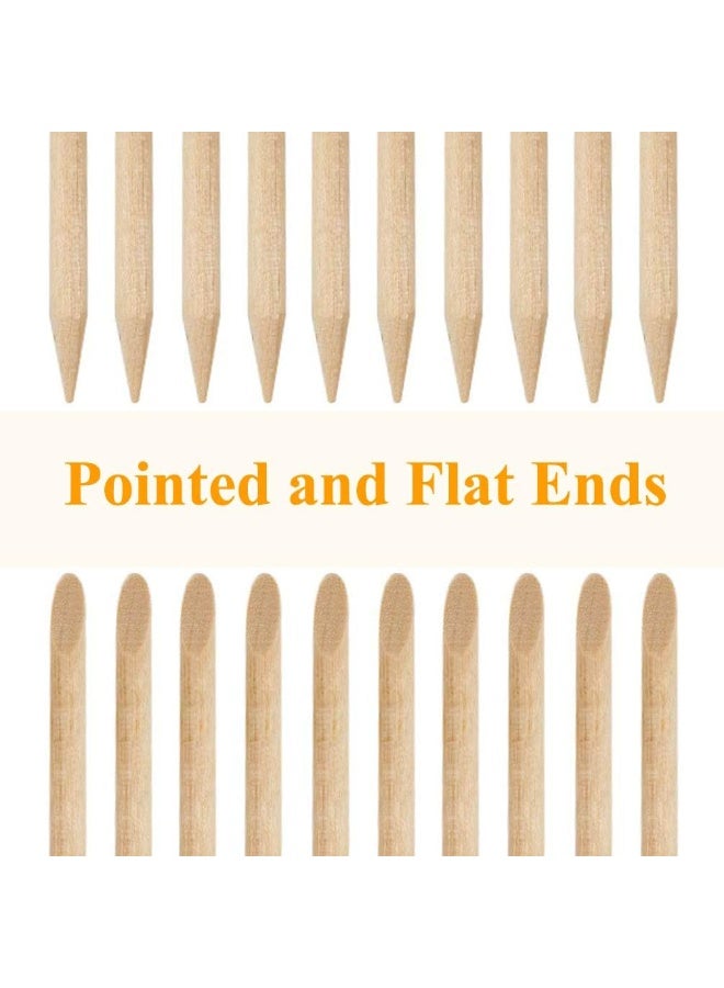 Orange Wooden Skincare Sticks, 100 Pieces, 7.5cm Length - Image 4