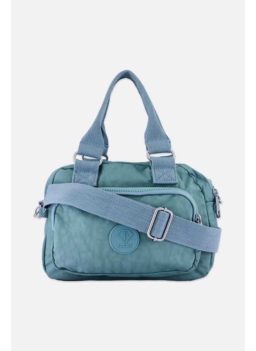 I Love Fashion Women Brand Logo Cross Body Bag, Blue  - Image 2