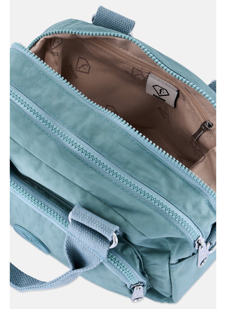 I Love Fashion Women Brand Logo Cross Body Bag, Blue  - Image 4