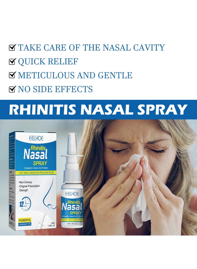 EELHOE 30ml Herb Nasal Spray Sinusitis Treatment Chinese Medical Nose Care Chronic Allergic Rhinitis Sinusitis Sneeze Inalador Spray - Image 2
