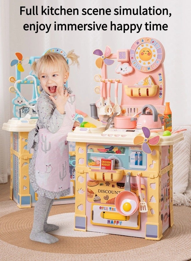 Toyzey Kitchen toy set, role-playing toys for boys and girls, kitchen games, realistic kitchen simulation toys, suitable as a gift for children aged 3 and up. - Image 3