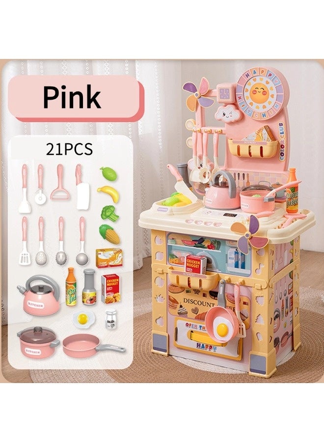Toyzey Kitchen toy set, role-playing toys for boys and girls, kitchen games, realistic kitchen simulation toys, suitable as a gift for children aged 3 and up. - Image 2