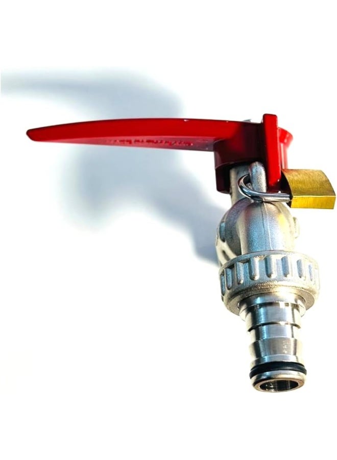 Biella Secure Your Outdoor Water Supply: Lockable Brass Garden Tap With Teflon Thread Seal - Essential Home And Garden Tool(1/2 Inch) - Image 5