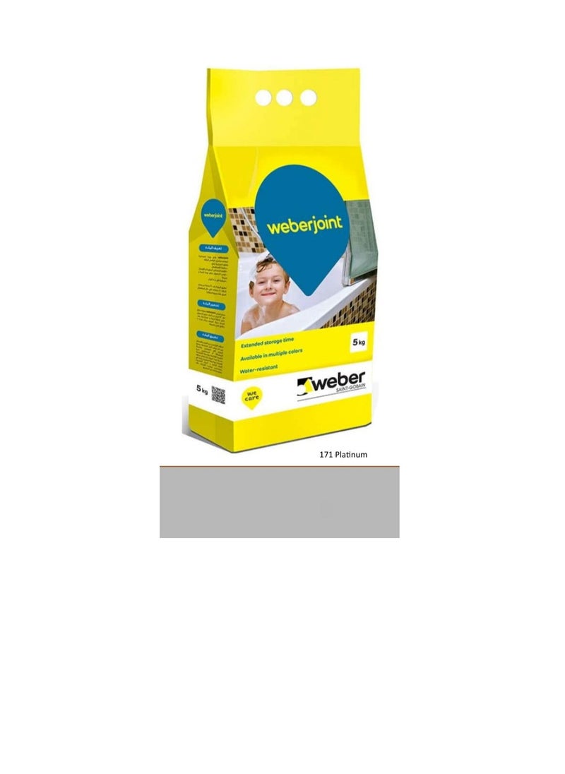 Weber - Weber Cement Based Pre Mixed Tile Joint Grout Multi Colors PLATINUM - Image 1