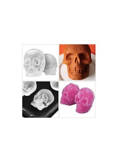 Generic tifanso 3D Skull Ice Mold Tray, Ice Molds Silicone Skull Ice Cube Molds with Funnel, Funny Ice Skull for Cocktail, Whiskey, Bourbon, Chilled Drinks Black  - Image 2