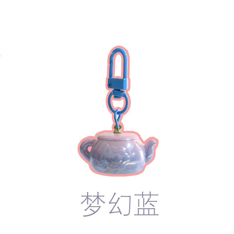 Cute Mini Teapot Acrylic Keychain for Friends - Image 4