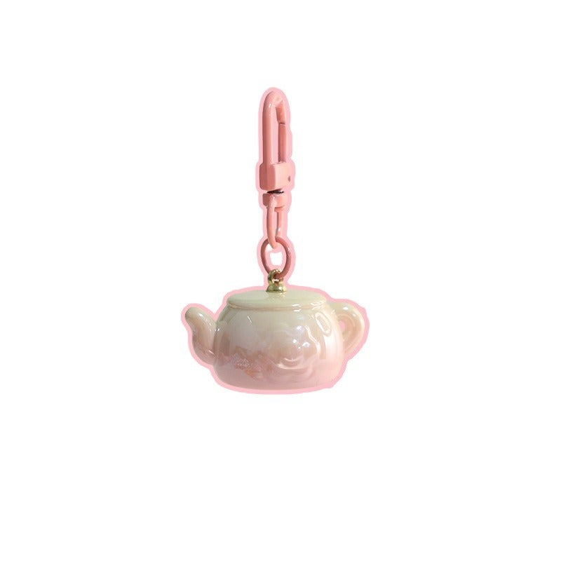 Cute Mini Teapot Acrylic Keychain for Friends - Image 5