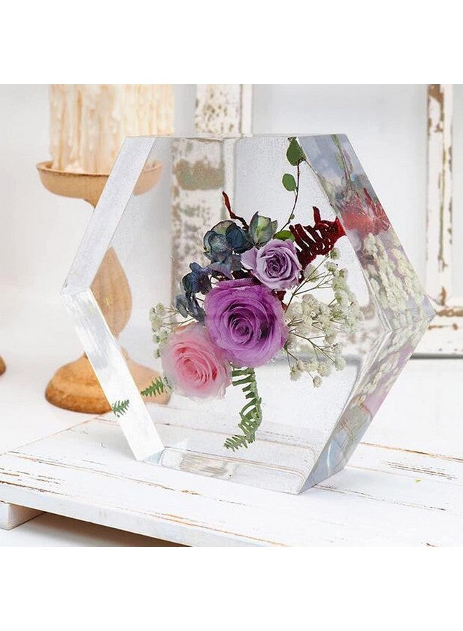 SNOOGG Large Silicone Hexagon Molds Deep Epoxy Resin Molds for Flowers Preservation, Resin Art, Resin Casting, DIY Wedding, Valentine, Anniversary Gift (1) - Image 5