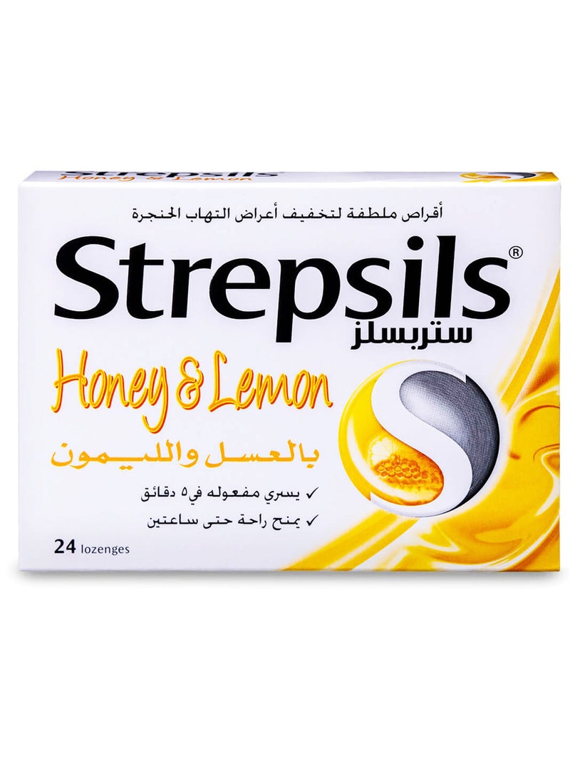 Strepsils - Strepsils Honey And Lemon 24 Lozenges - Image 1