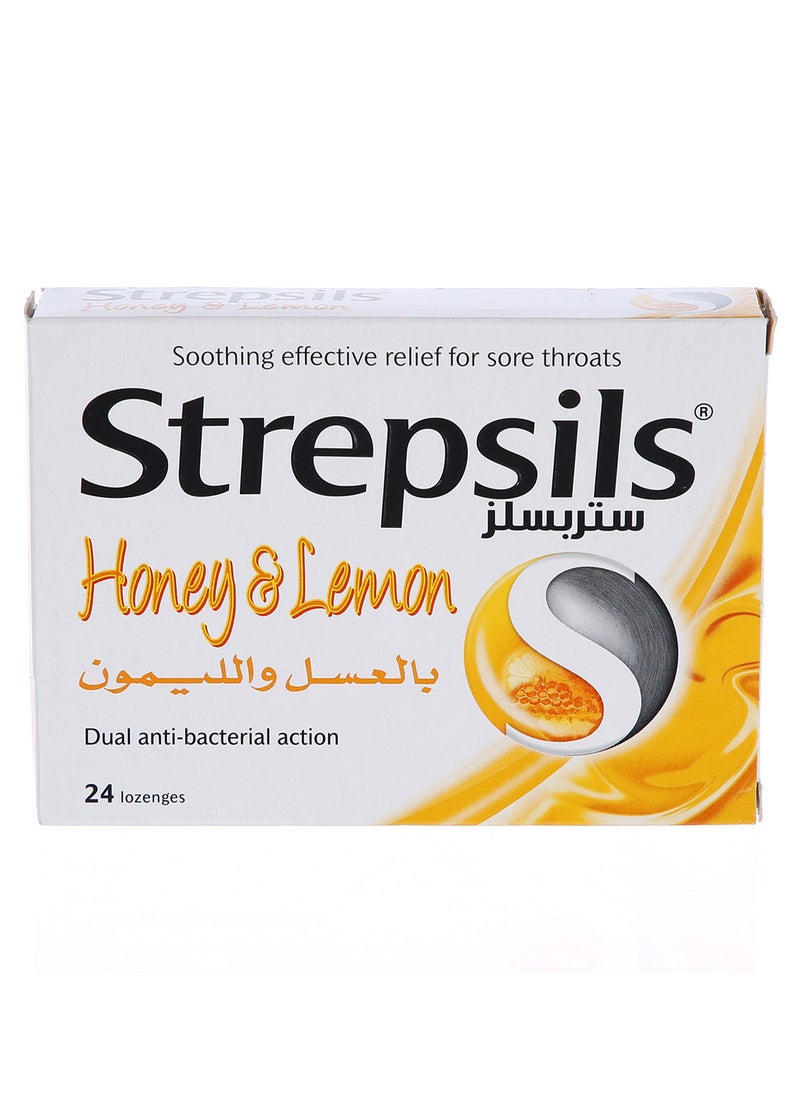 Strepsils - Strepsils Honey And Lemon 24 Lozenges - Image 1