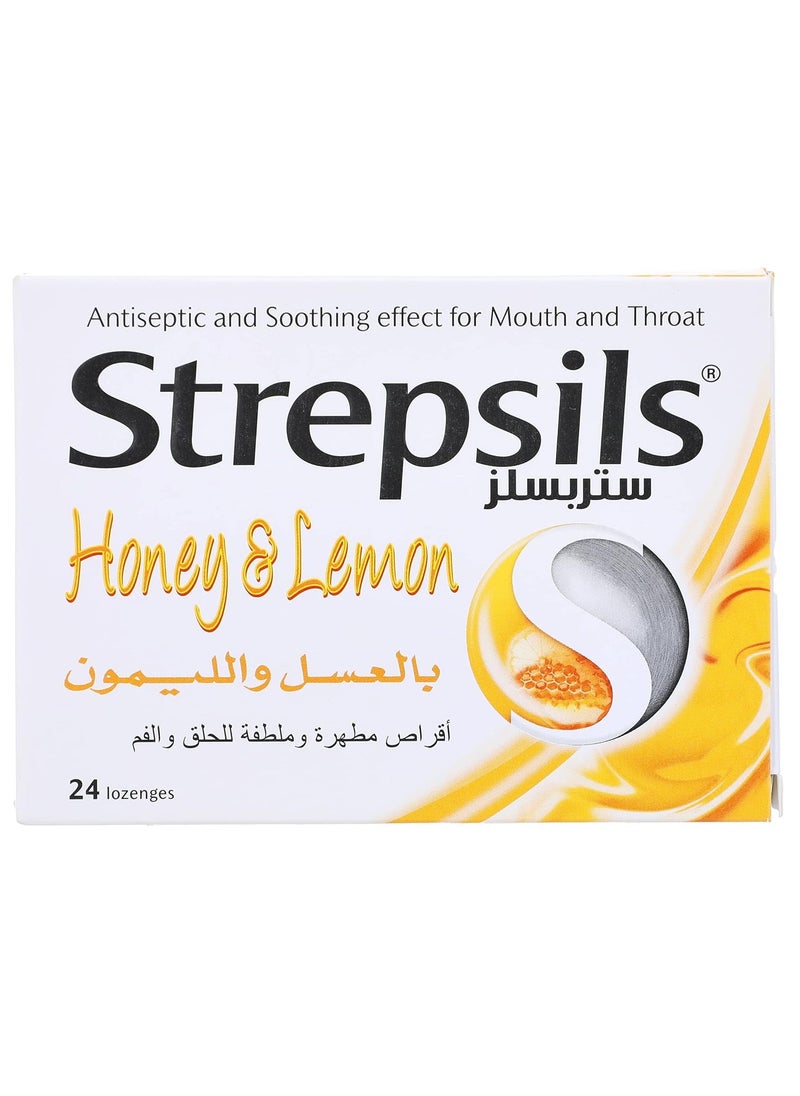 Strepsils - Strepsils Honey And Lemon 24 Lozenges - Image 1