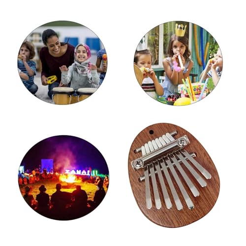 Indusoire Mini Thumb Piano, Finger Piano with Neck Strap, Portable Musical Instrument for Kids, Adult Beginners, Music Therapy, Stress Relief, Gift for Special Occasions - Image 4