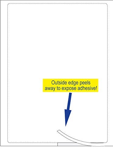 A PLUS Plain White Addendum Car Window Stickers with Adhesive (Blank) 250 Qty. (8.5 inches x 11 inches) (#8511) (P7) - Image 4