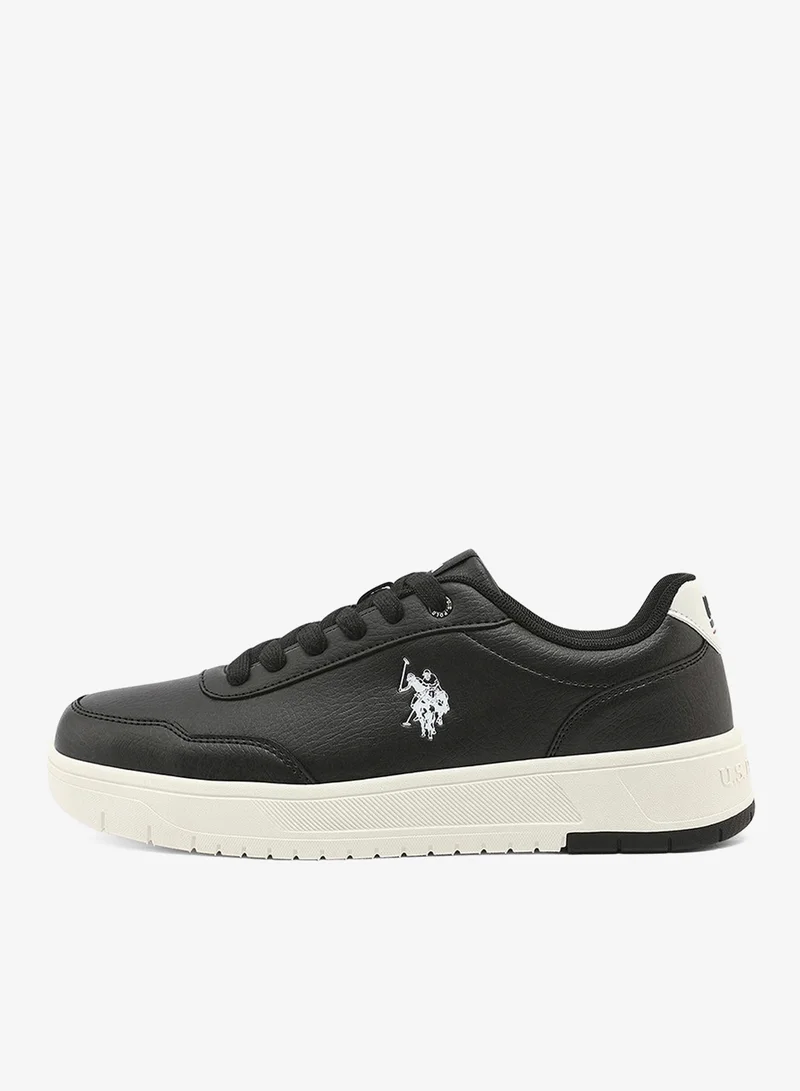 U.S. Polo Assn. black Men's Black Sneakers - Lightweight, Breathable and Comfortable Shoes for Men | Best Price UAE