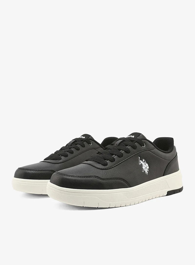 U.S. Polo Assn. black Men's Black Sneakers - Lightweight, Breathable and Comfortable Shoes for Men | Best Price UAE